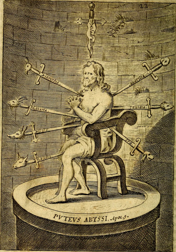 An illustration from Praxis exercitiorum spiritualium P.N. S. Ignatii., 1695, leaf 43
