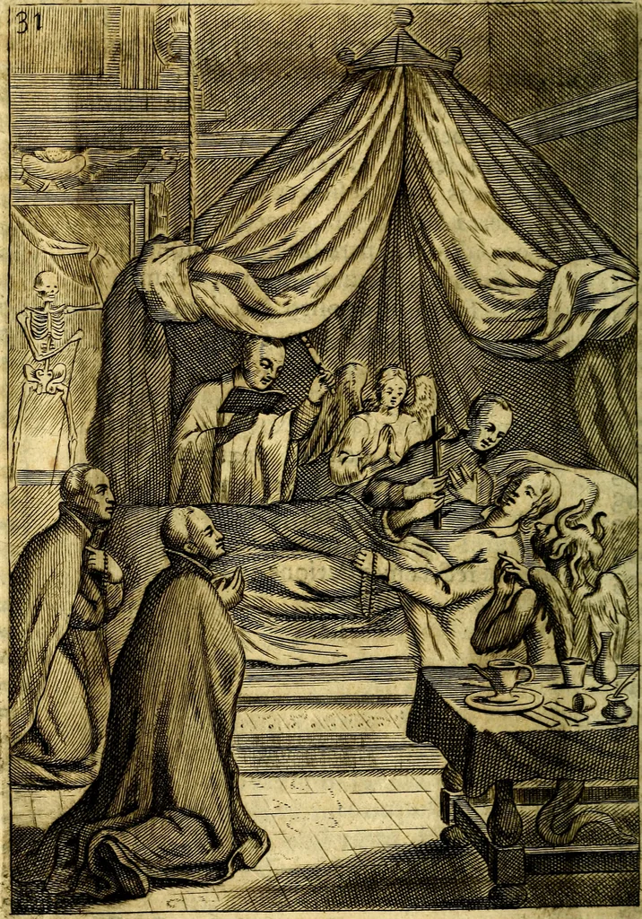 An illustration from Praxis exercitiorum spiritualium P.N. S. Ignatii., 1695, leaf 53