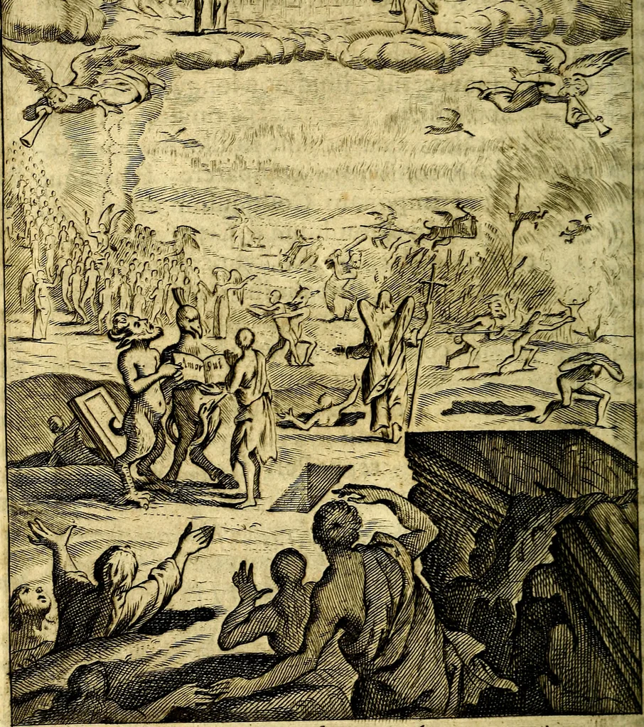 An illustration from Praxis exercitiorum spiritualium P.N. S. Ignatii., 1695, leaf 63
