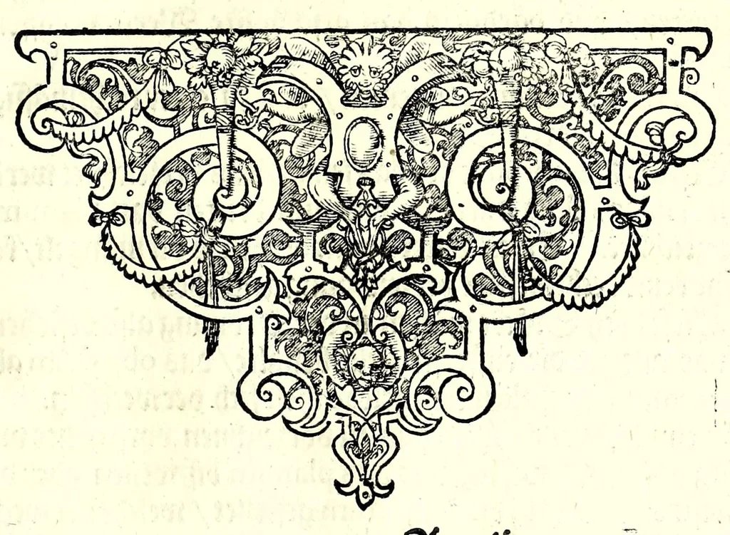 An illustration from Praxis perspectivae : das ist, von Verzeichnungen ein aussführlicher Bericht, darinnen das jenige was die Scenographi erfordert, begrieffen, vnd in welchen allerley dinge vff allerley Stände in ein Perspectivischen Auffzug zu bringen gelehret : auch das was wundersam hierbey sich begeben kan, erkläret wird ..., 1615, leaf 19