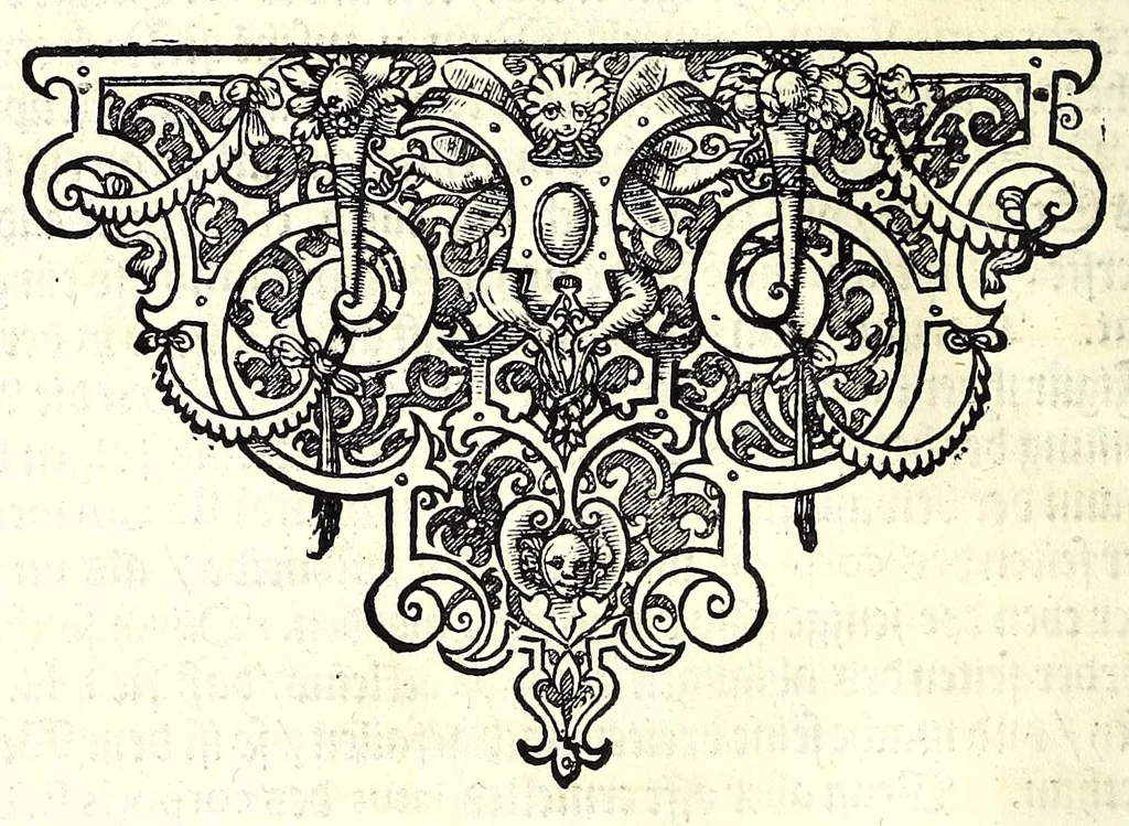 An illustration from Praxis perspectivae : das ist, von Verzeichnungen ein aussführlicher Bericht, darinnen das jenige was die Scenographi erfordert, begrieffen, vnd in welchen allerley dinge vff allerley Stände in ein Perspectivischen Auffzug zu bringen gelehret : auch das was wundersam hierbey sich begeben kan, erkläret wird ..., 1615, leaf 46