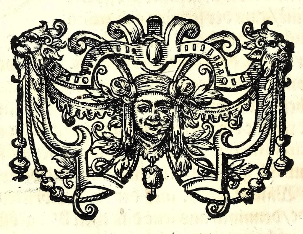An illustration from Praxis perspectivae : das ist, von Verzeichnungen ein aussführlicher Bericht, darinnen das jenige was die Scenographi erfordert, begrieffen, vnd in welchen allerley dinge vff allerley Stände in ein Perspectivischen Auffzug zu bringen gelehret : auch das was wundersam hierbey sich begeben kan, erkläret wird ..., 1615, leaf 52
