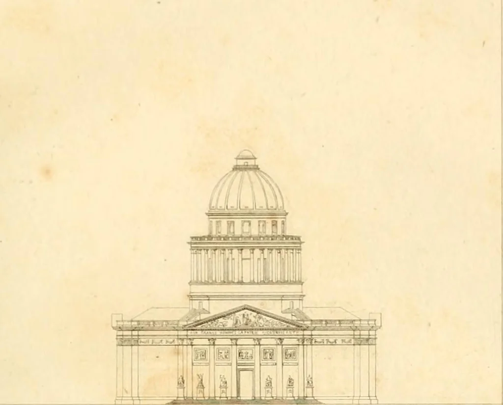 An illustration from Précis des leçons d'architecture données à l'École polytechnique, 1802, leaf 106