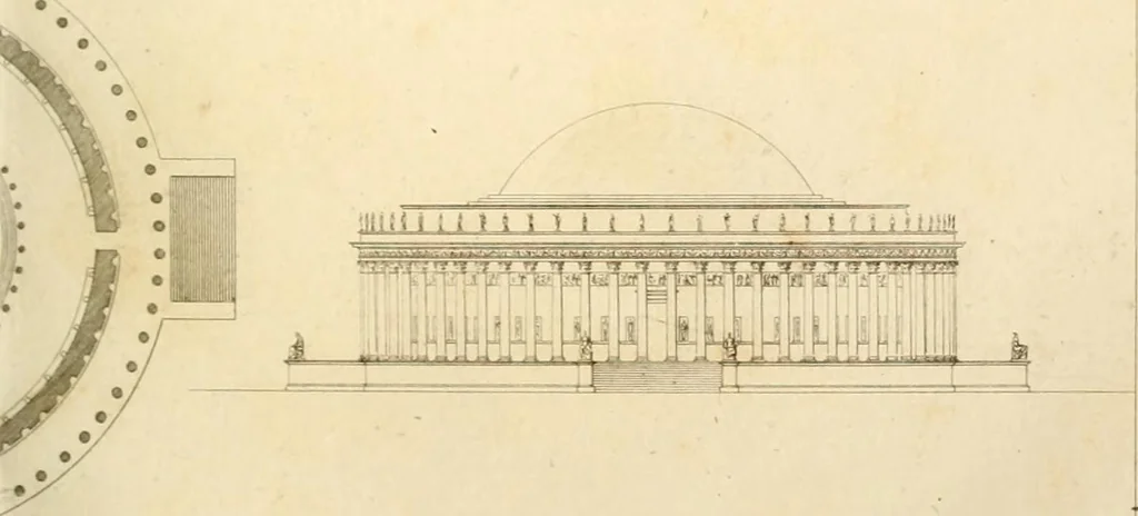 An illustration from Précis des leçons d'architecture données à l'École polytechnique, 1802, leaf 106