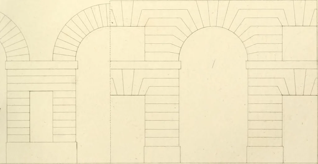 An illustration from Précis des leçons d'architecture données à l'École polytechnique, 1802, leaf 134