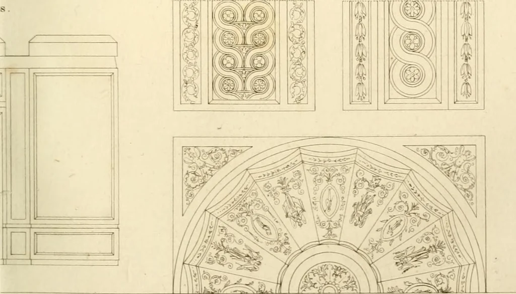 An illustration from Précis des leçons d'architecture données à l'École polytechnique, 1802, leaf 142