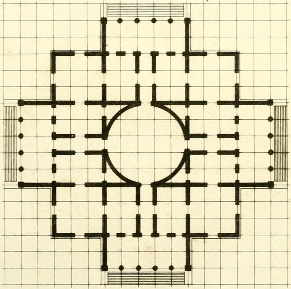 An illustration from Précis des leçons d'architecture données à l'École polytechnique, 1802, leaf 171