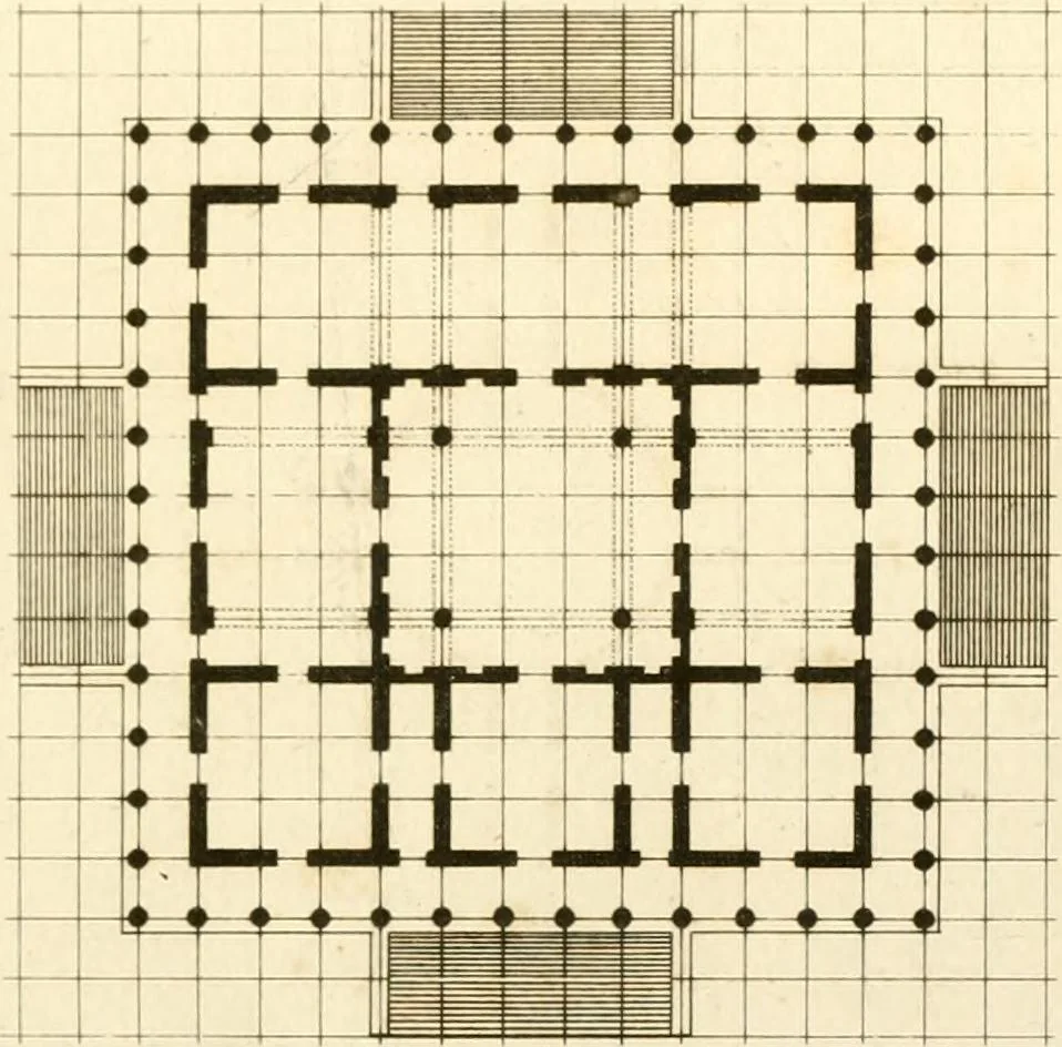 An illustration from Précis des leçons d'architecture données à l'École polytechnique, 1802, leaf 172