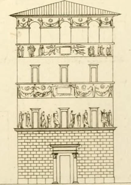 An illustration from Précis des leçons d'architecture données à l'École polytechnique, 1802, leaf 180