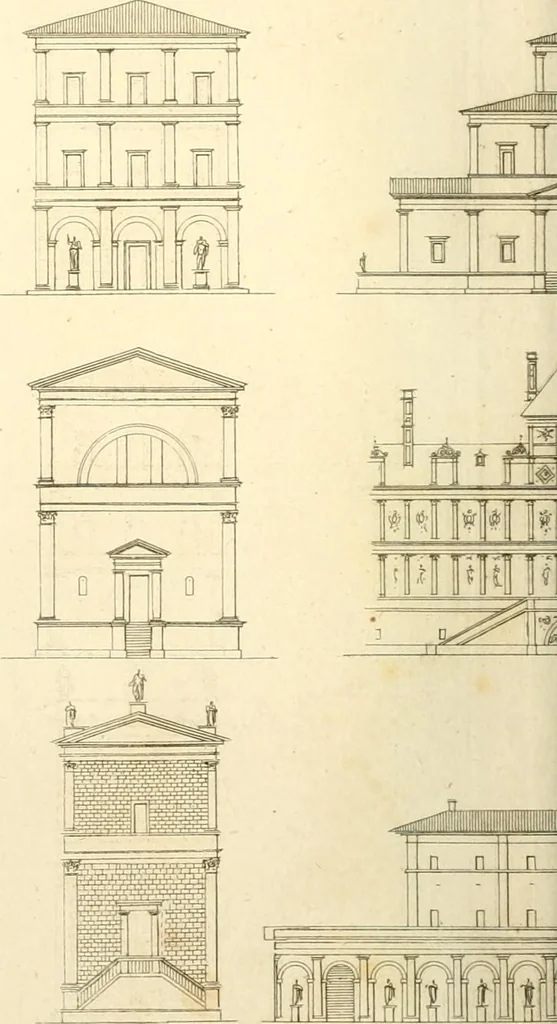 An illustration from Précis des leçons d'architecture données à l'École polytechnique, 1802, leaf 183
