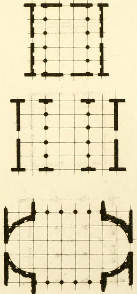 An illustration from Précis des leçons d'architecture données à l'École polytechnique, 1802, leaf 212