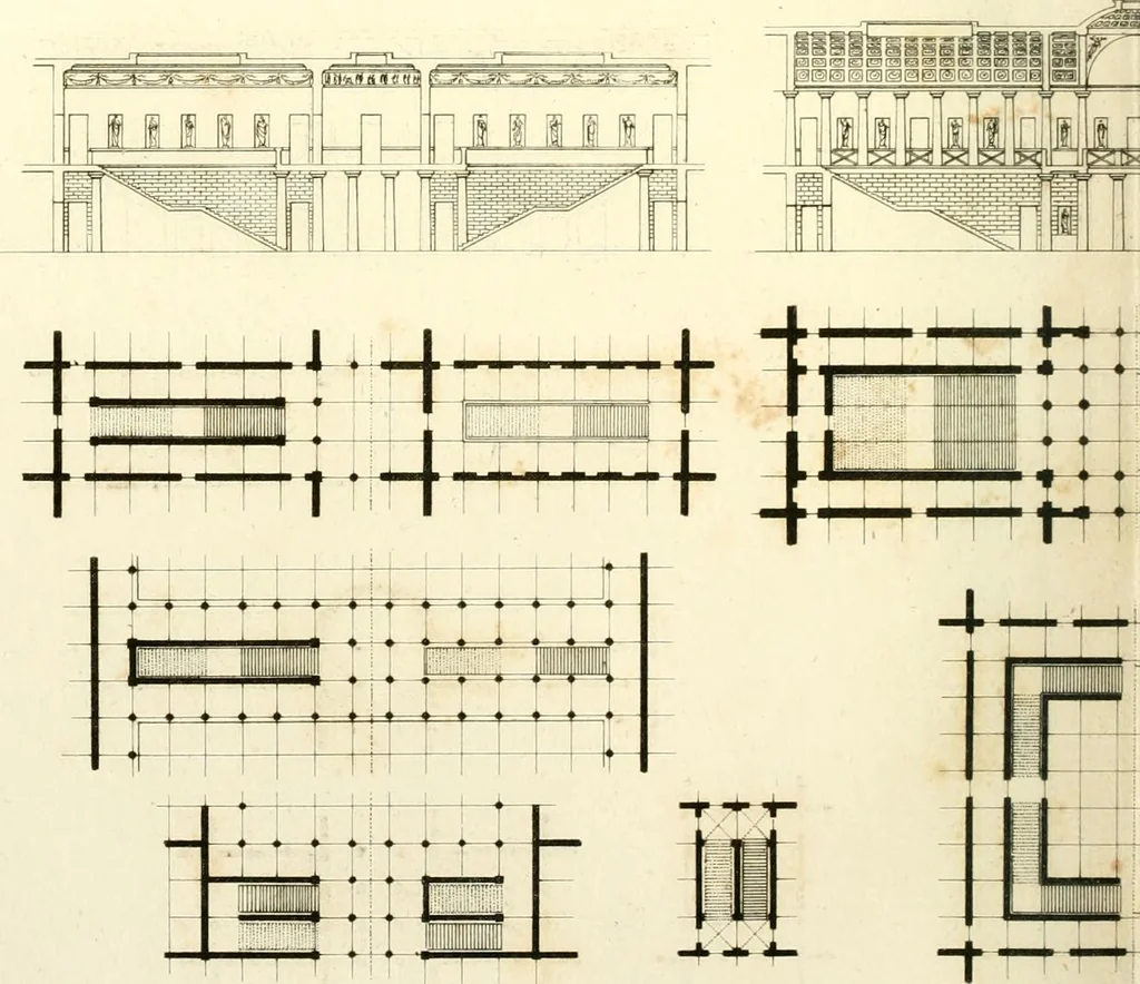 An illustration from Précis des leçons d'architecture données à l'École polytechnique, 1802, leaf 215