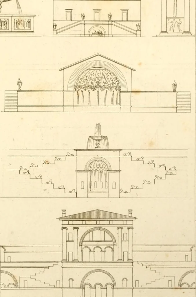 An illustration from Précis des leçons d'architecture données à l'École polytechnique, 1802, leaf 240