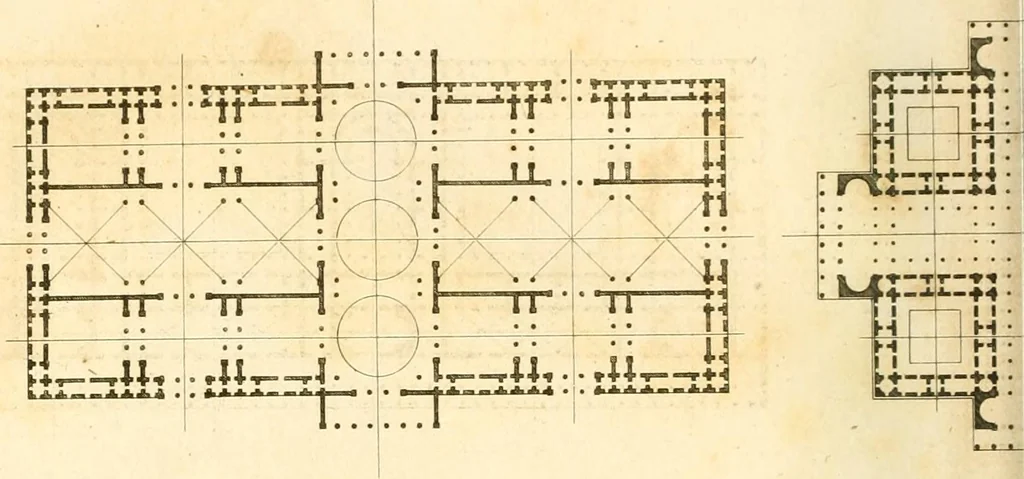 An illustration from Précis des leçons d'architecture données à l'École polytechnique, 1802, leaf 255