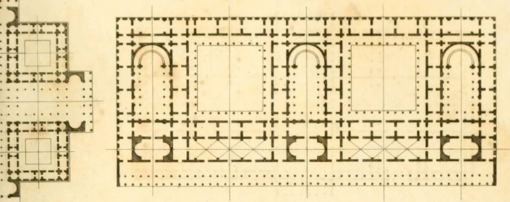 An illustration from Précis des leçons d'architecture données à l'École polytechnique, 1802, leaf 256