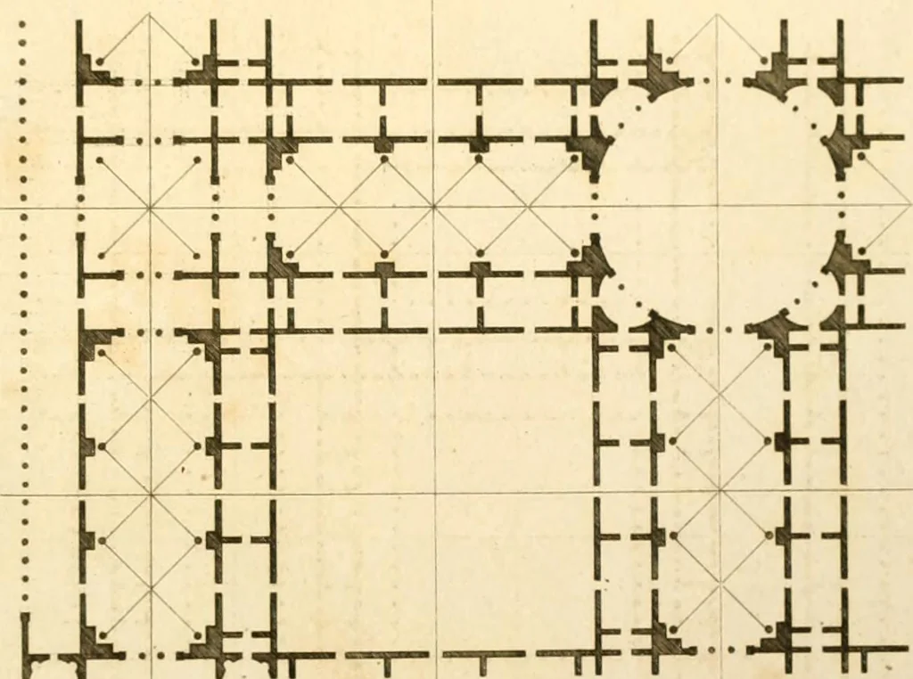 An illustration from Précis des leçons d'architecture données à l'École polytechnique, 1802, leaf 256