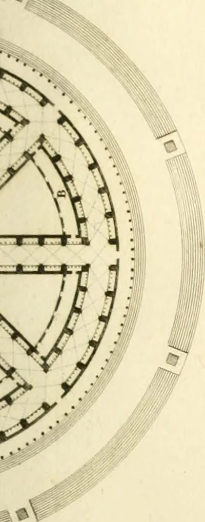 An illustration from Précis des leçons d'architecture données à l'École polytechnique, 1805, leaf 154