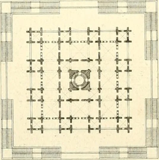 An illustration from Précis des leçons d'architecture données à l'École polytechnique, 1805, leaf 161