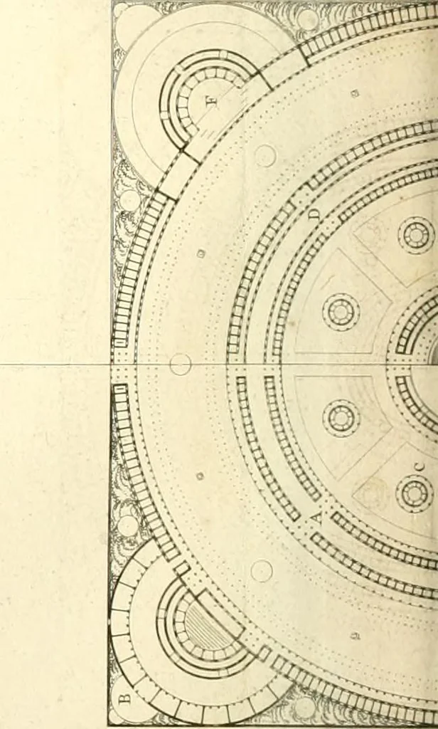 An illustration from Précis des leçons d'architecture données à l'École polytechnique, 1805, leaf 173