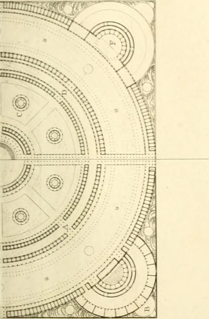 An illustration from Précis des leçons d'architecture données à l'École polytechnique, 1805, leaf 174