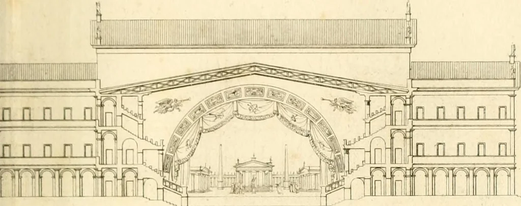 An illustration from Précis des leçons d'architecture données à l'École polytechnique, 1805, leaf 178