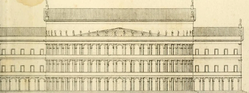 An illustration from Précis des leçons d'architecture données à l'École polytechnique, 1805, leaf 178