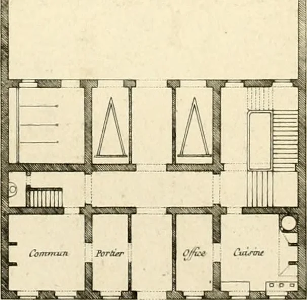 An illustration from Précis des leçons d'architecture données à l'École polytechnique, 1805, leaf 201