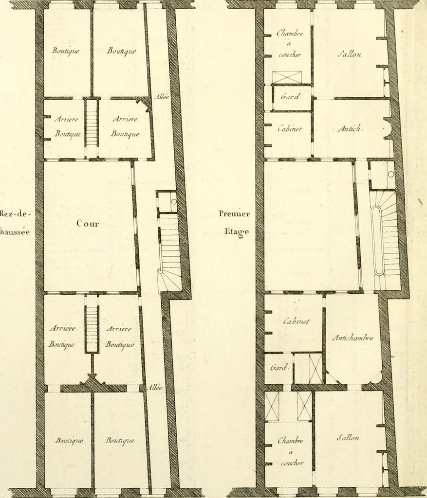 An illustration from Précis des leçons d'architecture données à l'École polytechnique, 1805, leaf 217