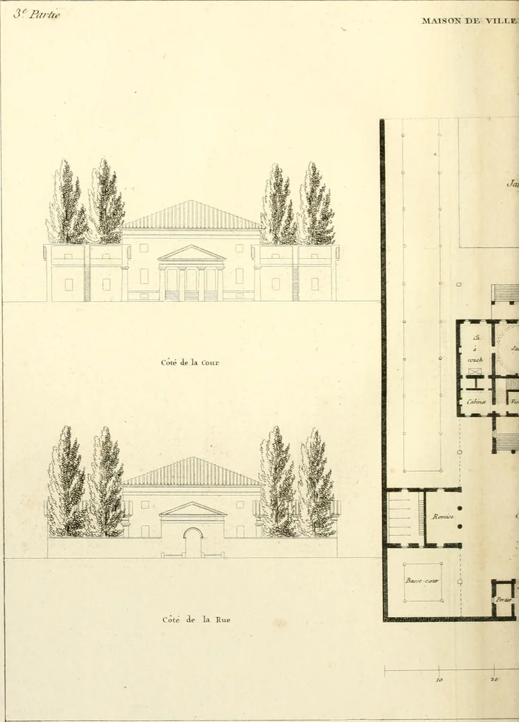 An illustration from Précis des leçons d'architecture données à l'École polytechnique, 1805, leaf 221