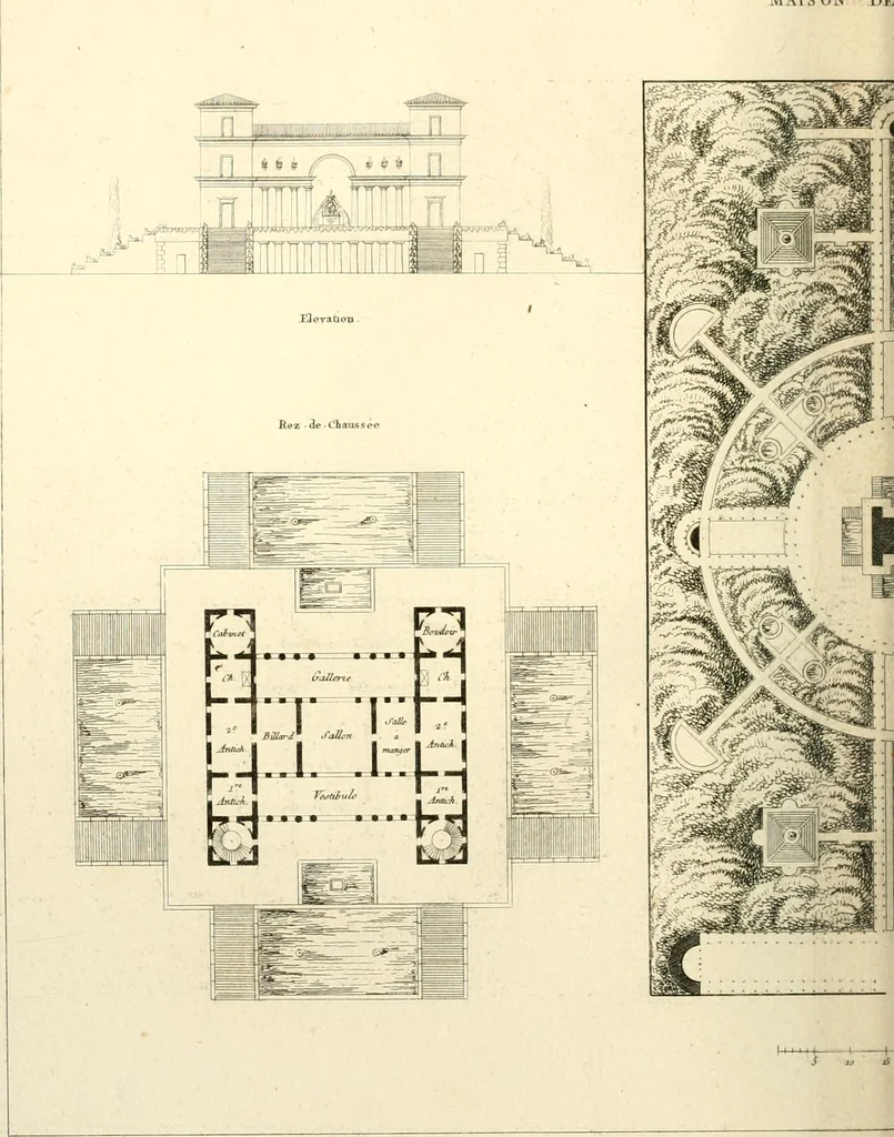 An illustration from Précis des leçons d'architecture données à l'École polytechnique, 1805, leaf 233