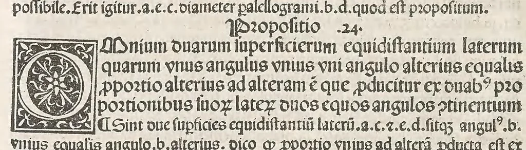 An illustration from Preclarissimus liber elementorum Euclidis perspicacissimi in artem geometrie incipit qu afoelicissime, leaf 100