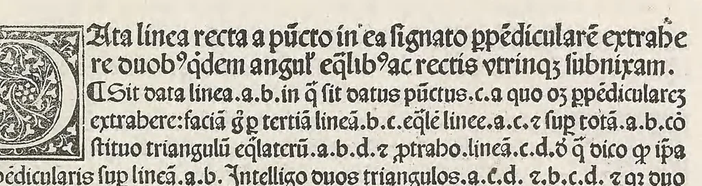 An illustration from Preclarissimus liber elementorum Euclidis perspicacissimi in artem geometrie incipit qu afoelicissime, leaf 15