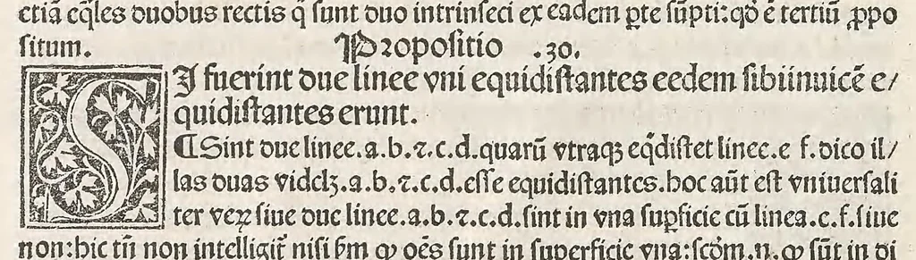 An illustration from Preclarissimus liber elementorum Euclidis perspicacissimi in artem geometrie incipit qu afoelicissime, leaf 20
