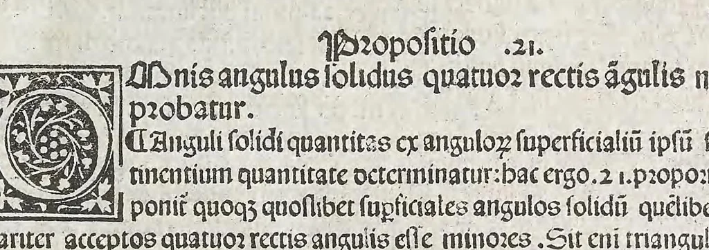 An illustration from Preclarissimus liber elementorum Euclidis perspicacissimi in artem geometrie incipit qu afoelicissime, leaf 201