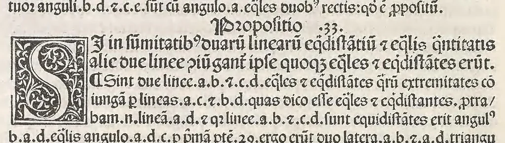 An illustration from Preclarissimus liber elementorum Euclidis perspicacissimi in artem geometrie incipit qu afoelicissime, leaf 22