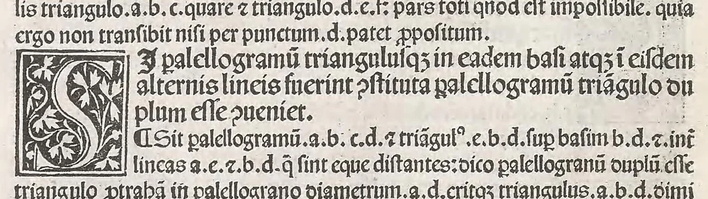 An illustration from Preclarissimus liber elementorum Euclidis perspicacissimi in artem geometrie incipit qu afoelicissime, leaf 24