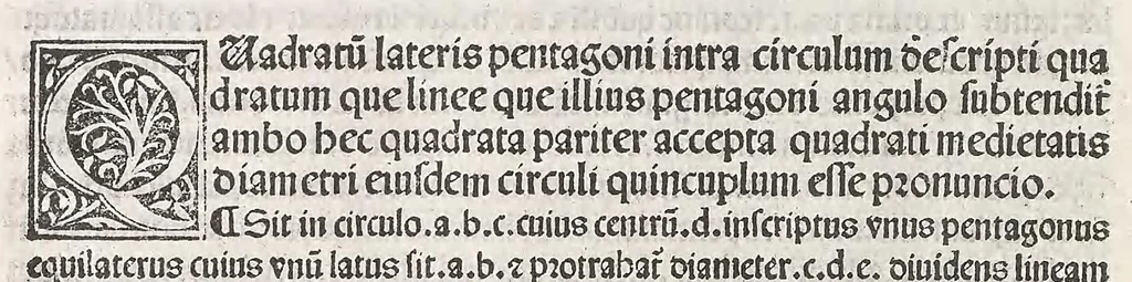 An illustration from Preclarissimus liber elementorum Euclidis perspicacissimi in artem geometrie incipit qu afoelicissime, leaf 258