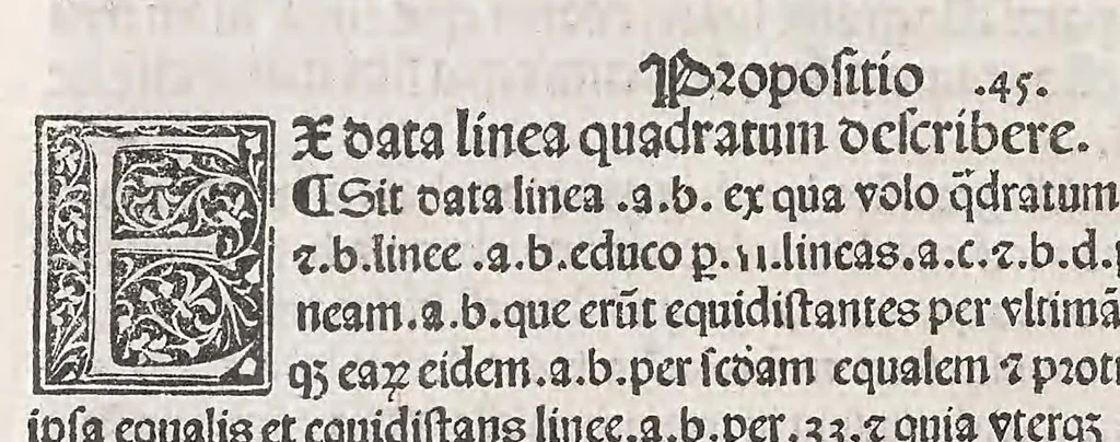An illustration from Preclarissimus liber elementorum Euclidis perspicacissimi in artem geometrie incipit qu afoelicissime, leaf 26
