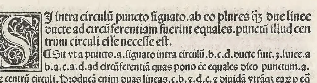 An illustration from Preclarissimus liber elementorum Euclidis perspicacissimi in artem geometrie incipit qu afoelicissime, leaf 39