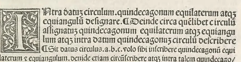 An illustration from Preclarissimus liber elementorum Euclidis perspicacissimi in artem geometrie incipit qu afoelicissime, leaf 61