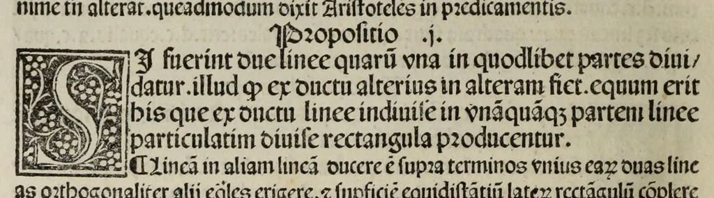 An illustration from Preclarissimus liber elementorum Euclidis perspicacissimi: in artem geometrie incipit qua[m] foelicissime, leaf 24