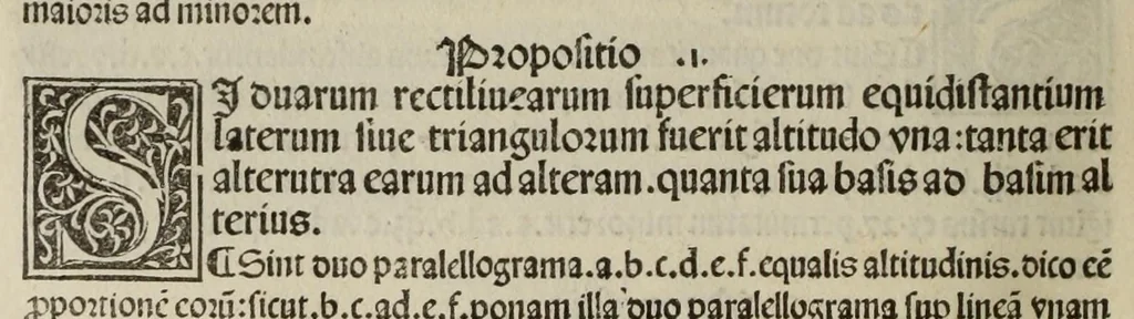 An illustration from Preclarissimus liber elementorum Euclidis perspicacissimi: in artem geometrie incipit qua[m] foelicissime, leaf 86