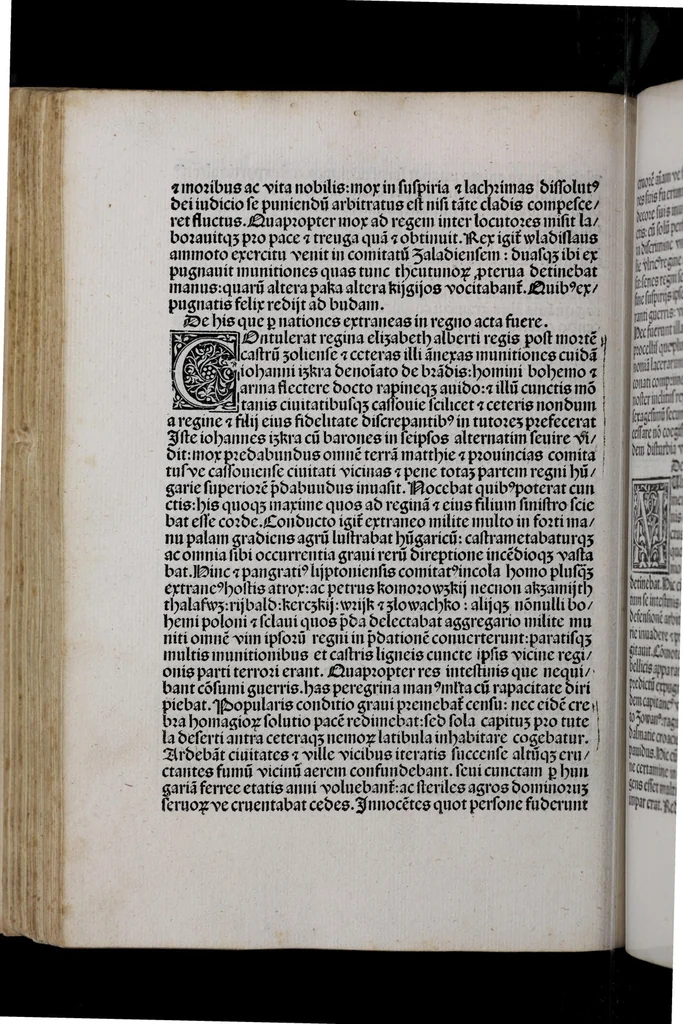An illustration from Prefatio magistri iohannis de thwrocz : in primu[m] libru[m] Chronice hungaror[um] foeliciter incipit, leaf 262