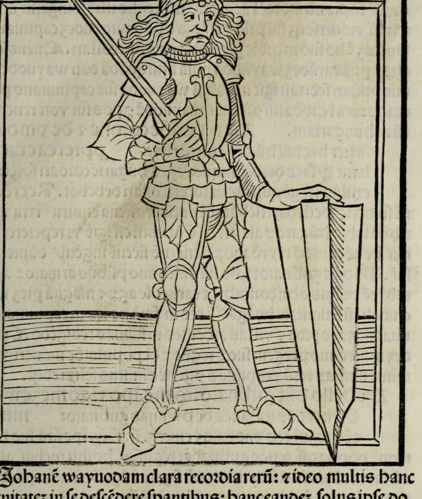 An illustration from Prefatio magistri Ioha[n]nis de thwrocz : in primu[m] libru[m] Chronice hungaror[um] foeliciter incipit, leaf 277