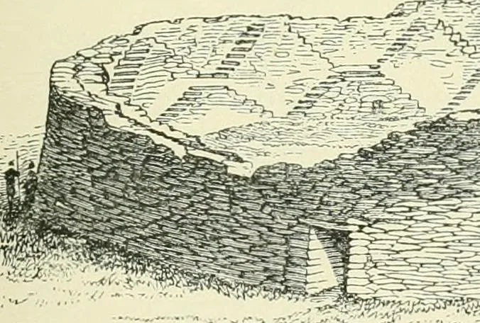 An illustration from Pre-historic times: as illustrated by ancient remains and the manners and customs of modern savages, 1900, leaf 110