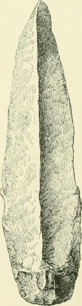 An illustration from Pre-historic times: as illustrated by ancient remains and the manners and customs of modern savages, 1900, leaf 147