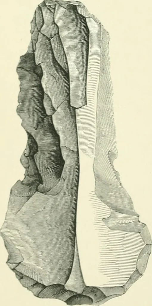 An illustration from Pre-historic times: as illustrated by ancient remains and the manners and customs of modern savages, 1900, leaf 161