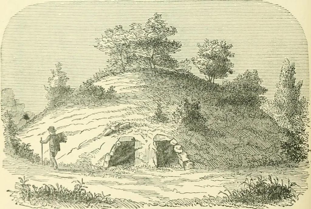 An illustration from Pre-historic times: as illustrated by ancient remains and the manners and customs of modern savages, 1900, leaf 179