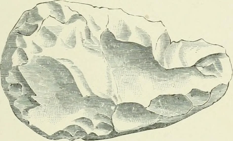 An illustration from Pre-historic times: as illustrated by ancient remains and the manners and customs of modern savages, 1900, leaf 238