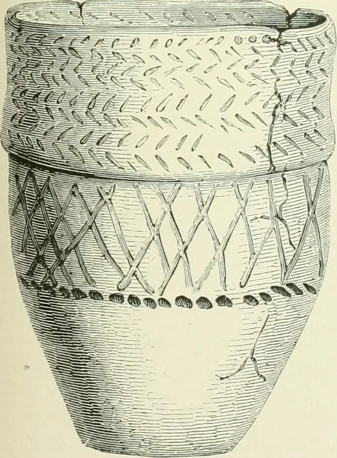 An illustration from Pre-historic times: as illustrated by ancient remains and the manners and customs of modern savages, 1900, leaf 246